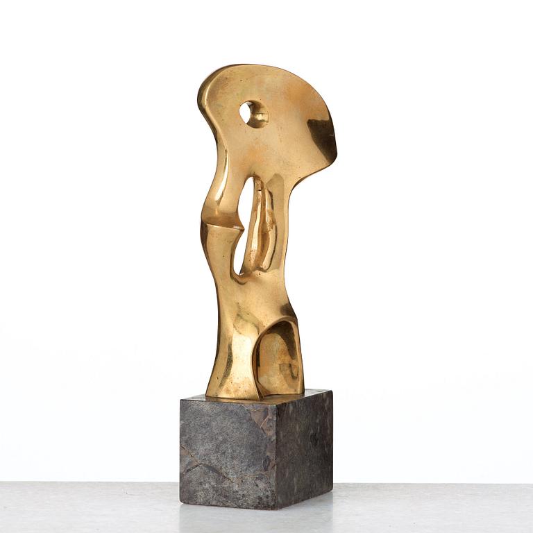 CHRISTIAN BERG, Polished bronze.Signed C.B. Copy no 1. (Edition of 5). The motif conceived 1972.