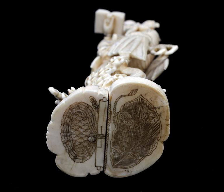 FIGURIN, ben, Japan, 1800/1900-tal.