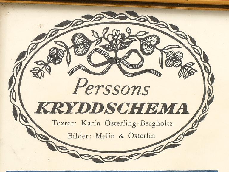 John Melin & Anders Österlin,  litografisk affisch 1950/60-tal.