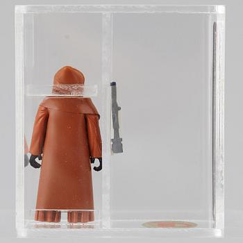 STAR WARS, Jawa Vinyl Cape, G.M.F.G.I, Hong Kong, UK Graders 90 % Gold, 1977.