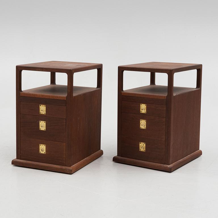 A pair of bedside tables, second half of the 20th century.