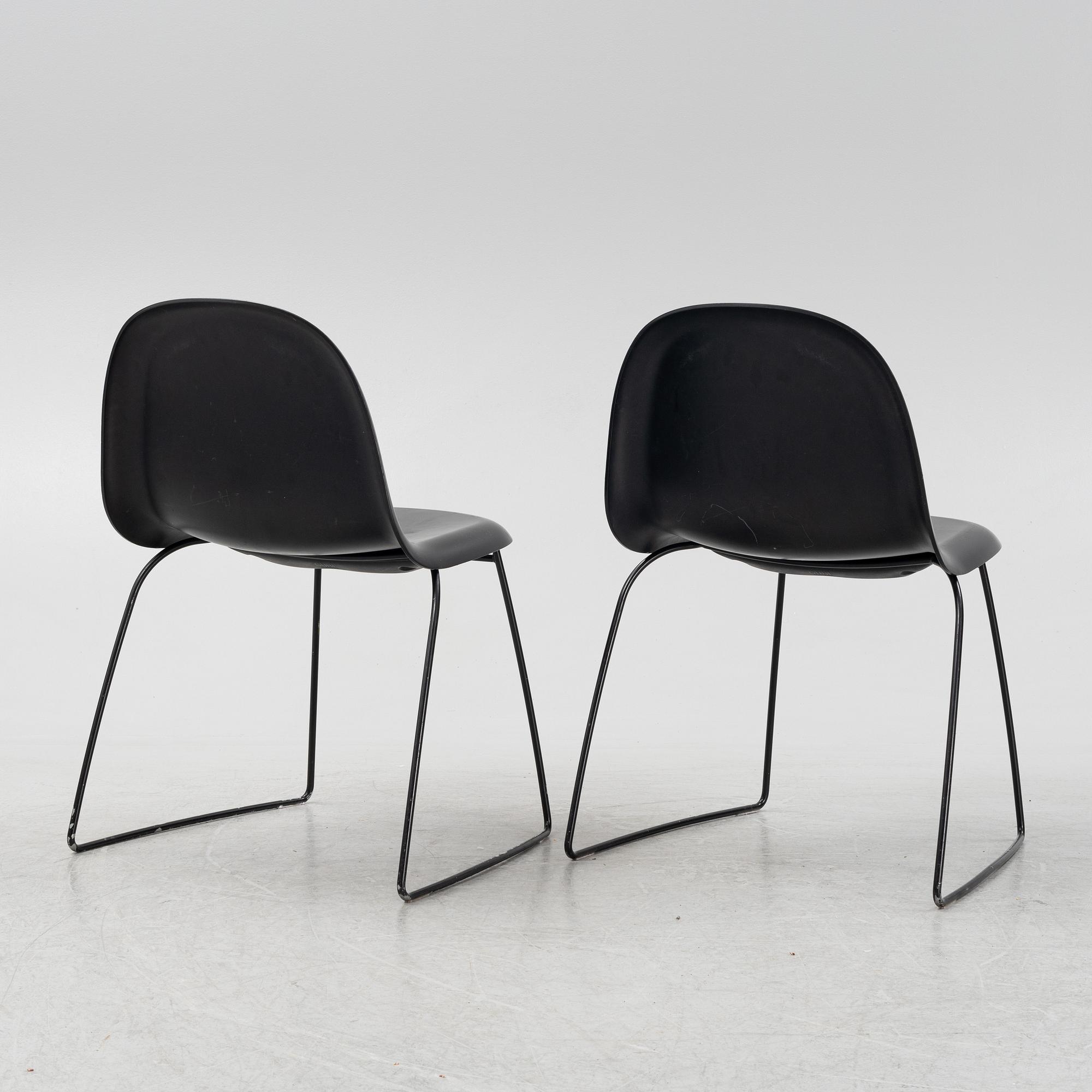Komplot, stolar, ett par, "3D Dining chair", Gubi.