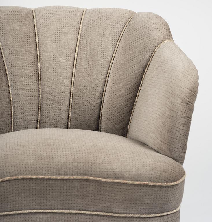 Swedish Modern, fåtöljer, ett par 1940-50-tal.