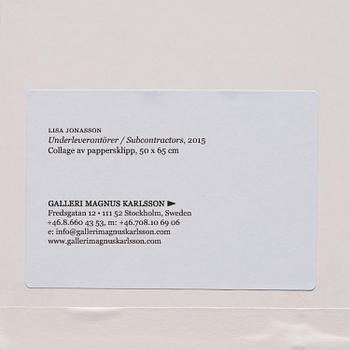 Lisa Jonasson, "Underleverantörer".