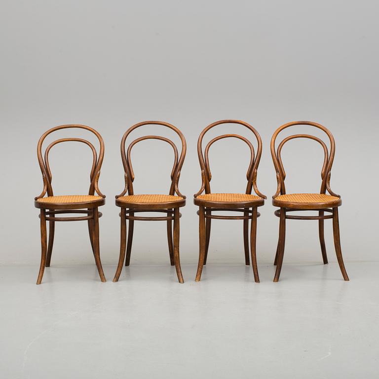 STOLAR, fyra stycken, cafémodell, 1900-talets början.