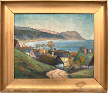 Carl Oscar Larsson, oil on canvas signed.