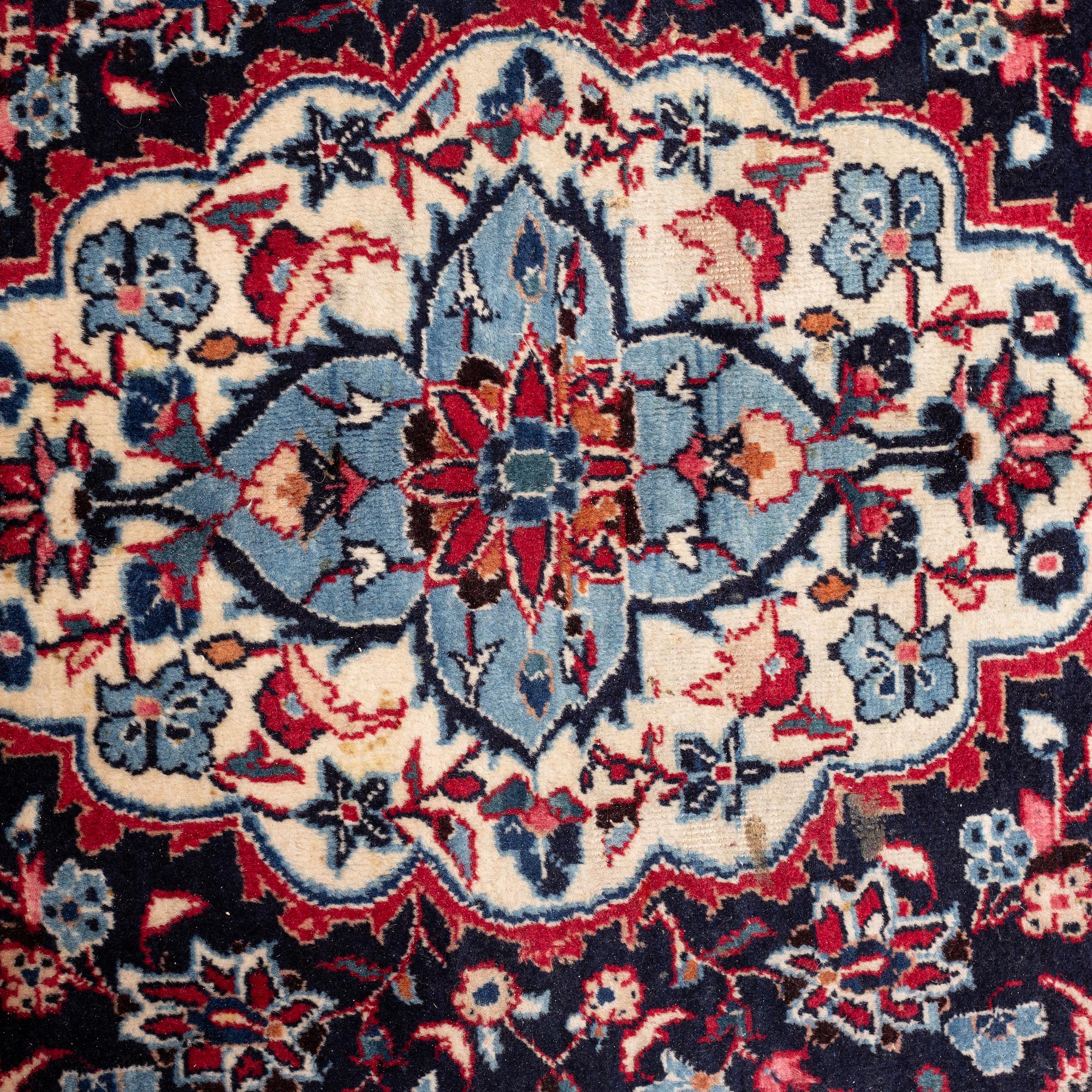 A carpet, Mashad, ca 393 x 293,5 cm.