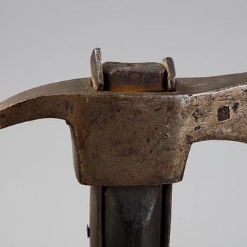 A Swedish boarding axe, 18th Century.