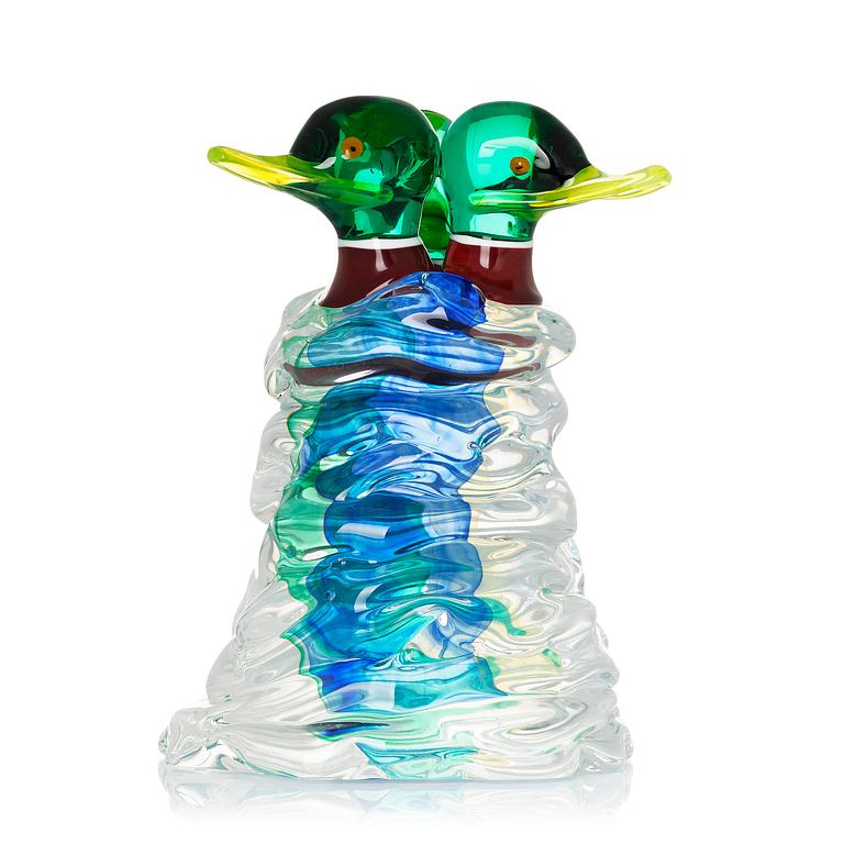 Ernst Billgren, skulptur, "Frusna vänner", Berengo Studio, Murano, Italien, 1999.