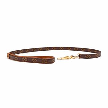 LOUIS VUITTON, a monogram canvas "Baxter Dog Leash MM".