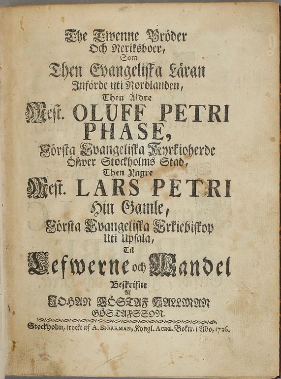BOKPARTI DIVERSE, 7 vol, bla Matrikel öfver Svea Rikes Ridderskap och adel, Stockholm 1816.