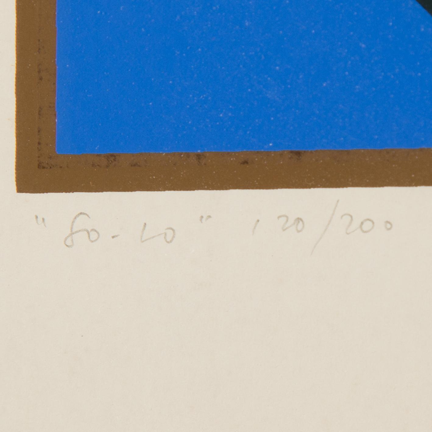 VICTOR VASARELY, coloured lithograph, signed, no 120/200.