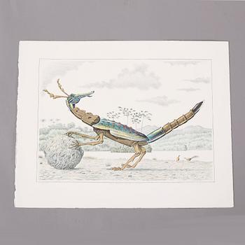 MAPP MED FÄRGLITOGRAFIER, 5 st, "Lito 30 1945 1975", numrerade 166/350.