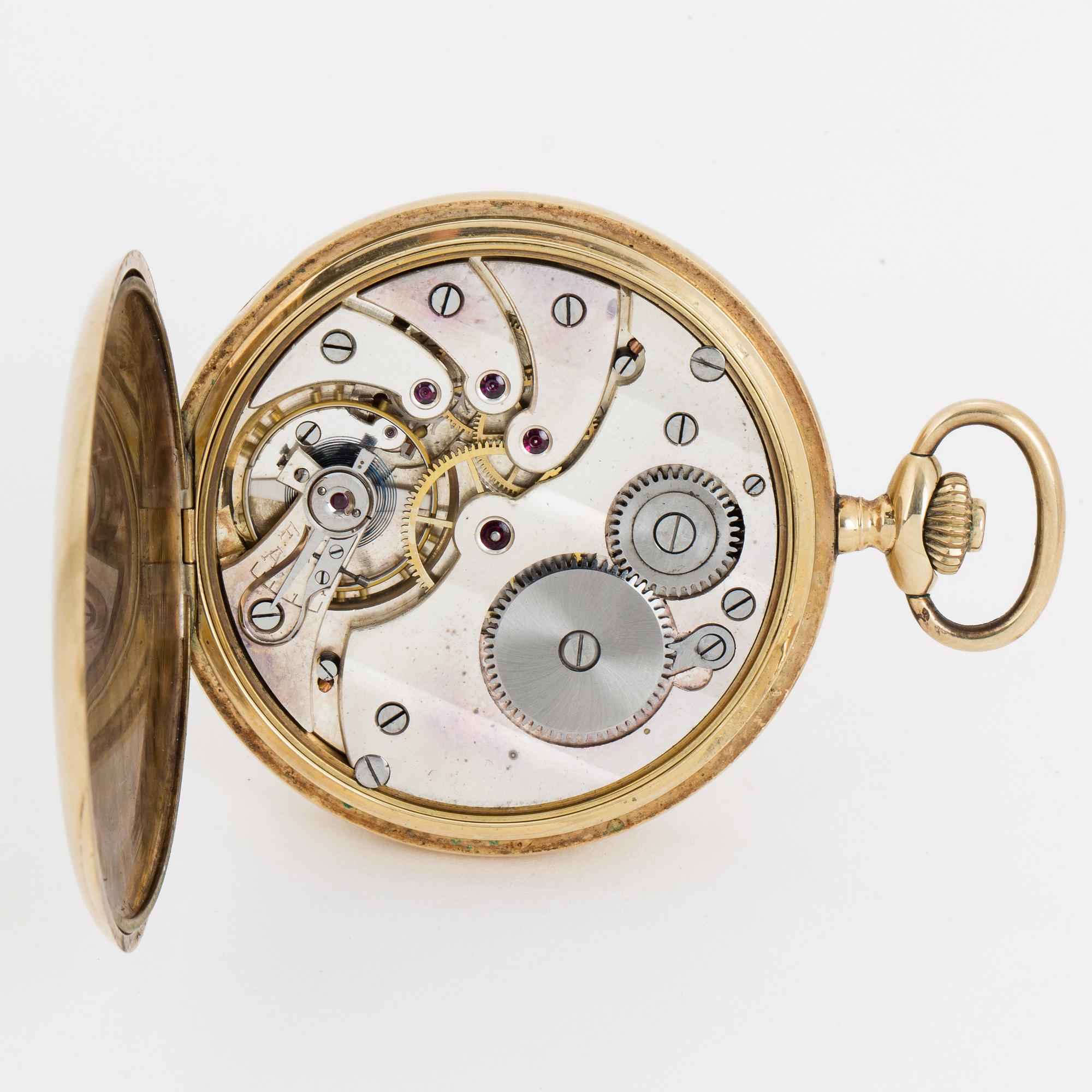 POCKET WATCH, hunter, 49 mm.