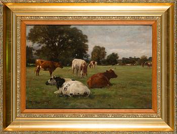 Otto Weber, oil on board, signed.