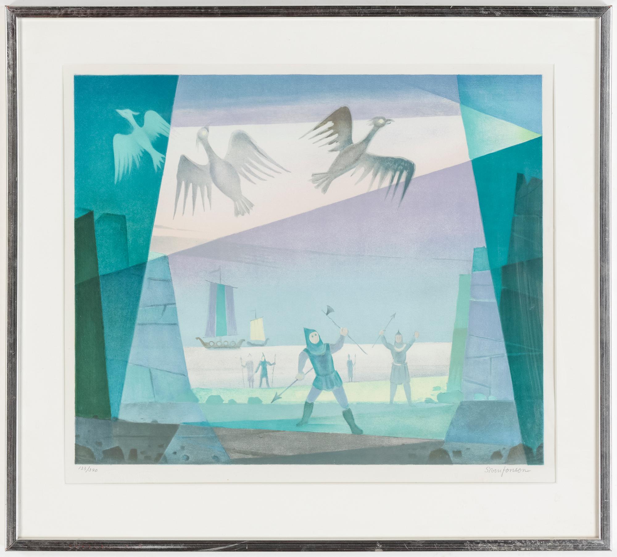 SVEN JONSON, litografier, 6 st. Signerade och numrerade 133/390.