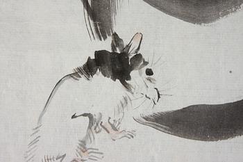 TRÄSNITT samt TECKNING, Japan, 1800-tal.