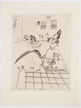 MARC CHAGALL, 71 st etsningar ur upplagan om 285 exemplar på Arches/MBM/J. Perrigot-papper, 1923-1948.