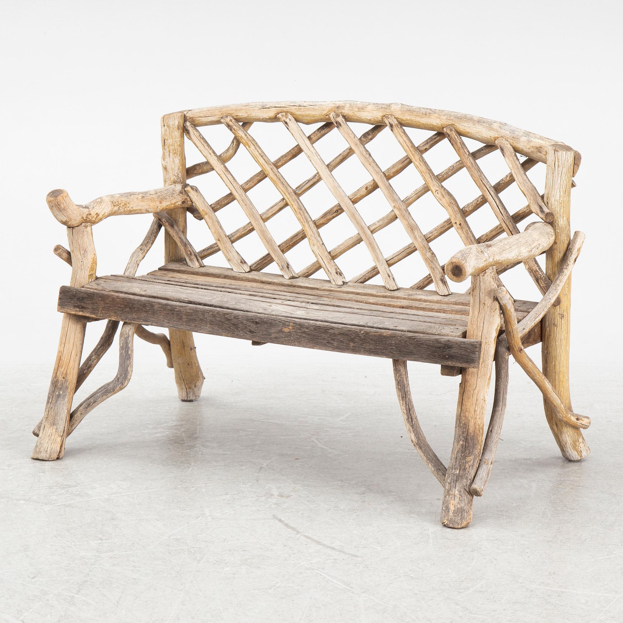Trädgårdsmöbel för barn, 4 delar, 1900-talets andra hälft.