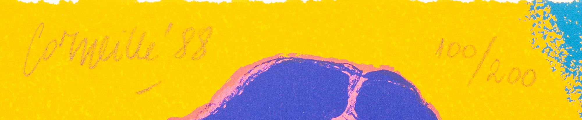 Beverloo Corneille,  bok med fyra litografier signerade daterade och numrerade 88 100/200.