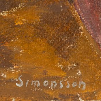 Birger Simonsson, oil on canvas, signed.