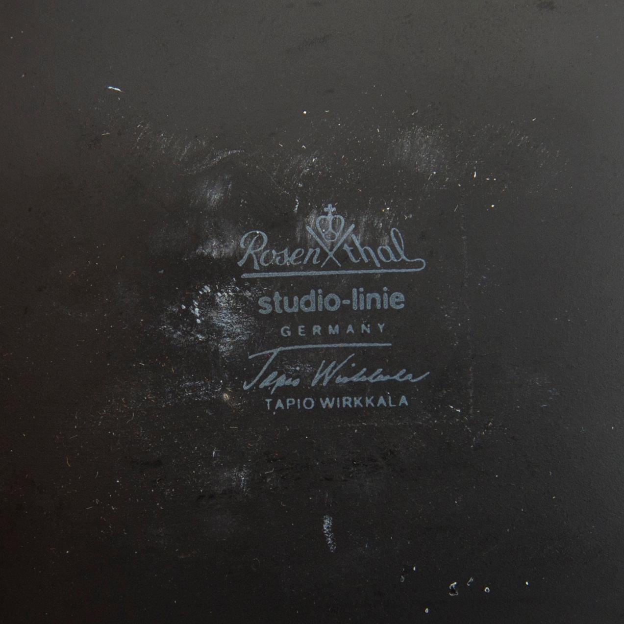 TAPIO WIRKKALA, vaser, 2 st, porslin "Pollo", Studio-Line Rosenthal.