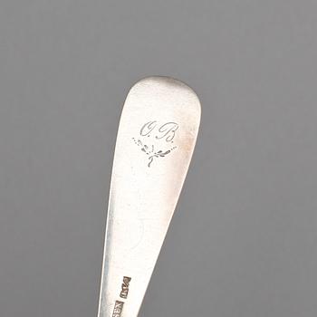 BESTICKSERVISDELAR, 20 delar, bl a  P. EVERSEN, mestadels Norge, 1900-talets första hälft. Totalvikt ca 565 gram.