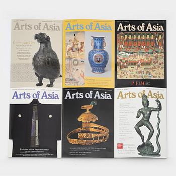 A set of 63 Arts of Asia magazines, from the period 2001-2011.