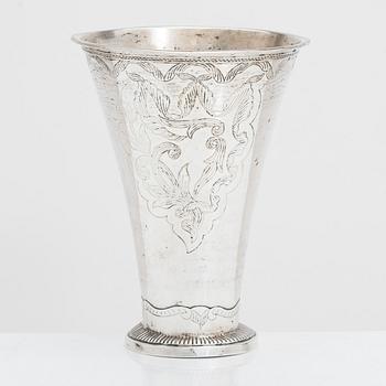 Petter Gillberg, bägare, silver, Varberg, 1775.