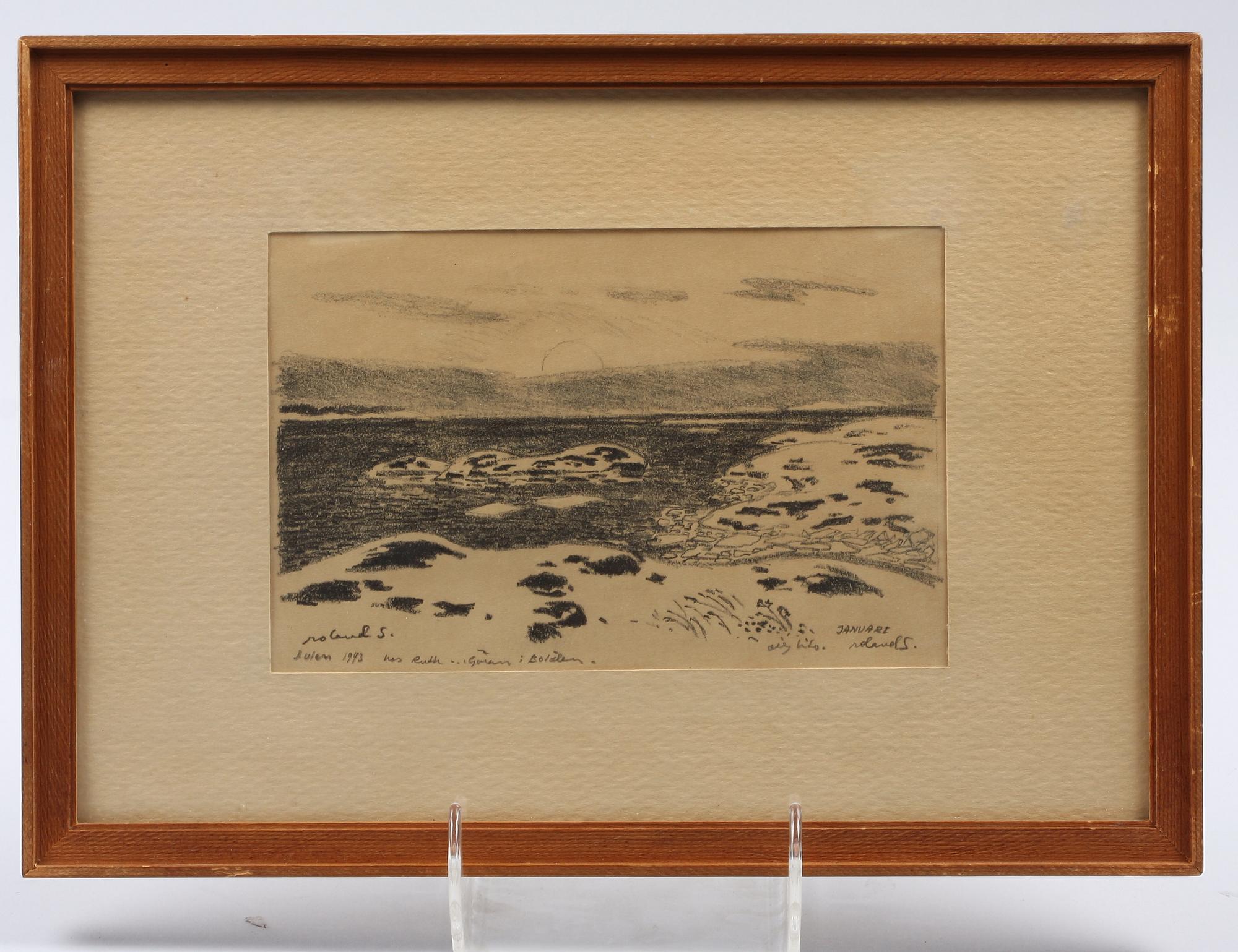 SVENSSON, ROLAND, litografi, Sign o dat 1943.