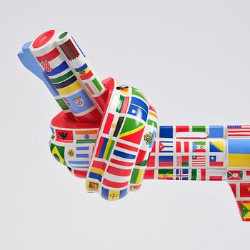 Carl Fredrik Reuterswärd, "One World for Non-Violence".
