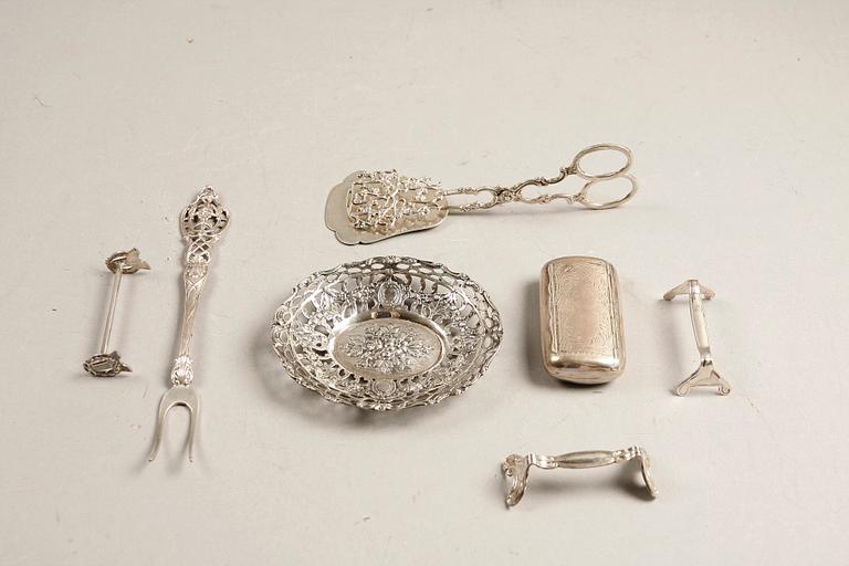 PARTI SILVER och NYSILVER, 22+8 delar, 1900-tal.