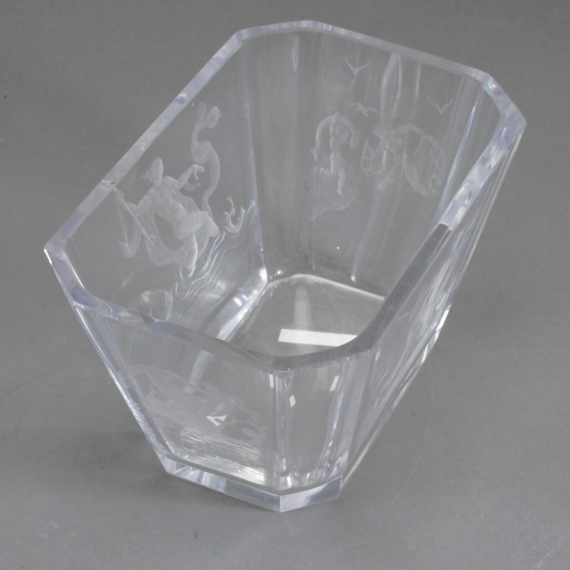 SKÅL, glas, Håkan Gustavsson, signerad.