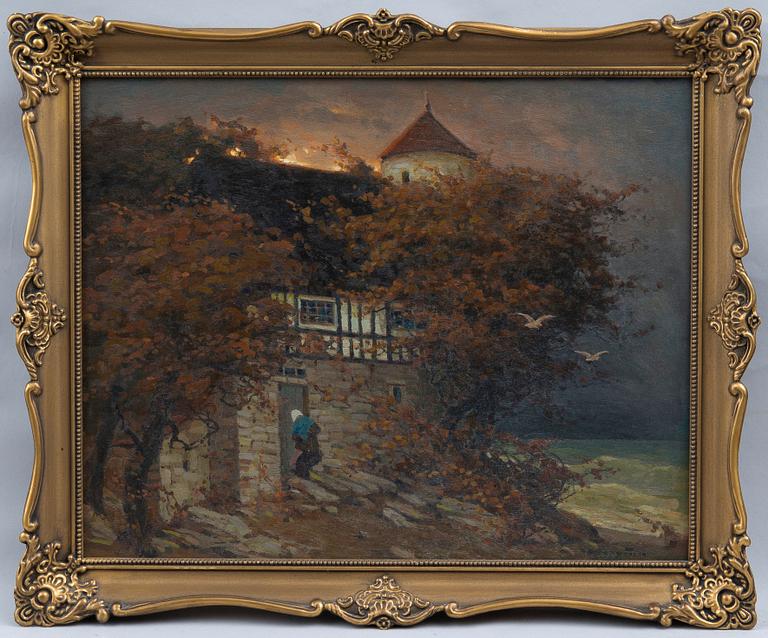 Viktor Ivanovich Zarubin, AT DUSK. ЗАРУБИН, ВИКТОР ИВАНОВИЧ (1866-1928)
В СУМЕРКАХ.