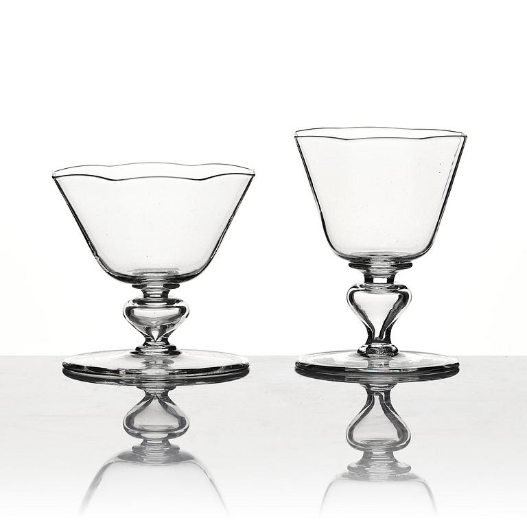 Josef Frank, a 60-piece glass service, Venini, Murano, for Firma Svenskt Tenn, post 1937.