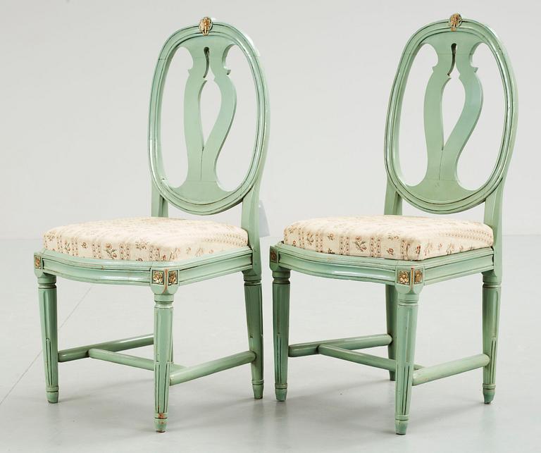 STOLAR, ett par, gustavianska provinsarbeten.