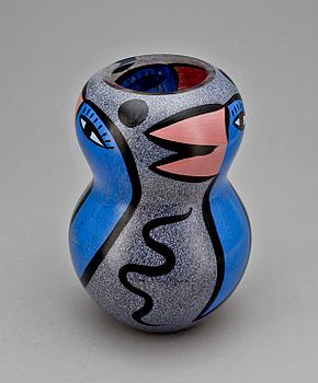 VAS, bemålat glas, Ulrica Hydman-Vallien, Kosta Boda.