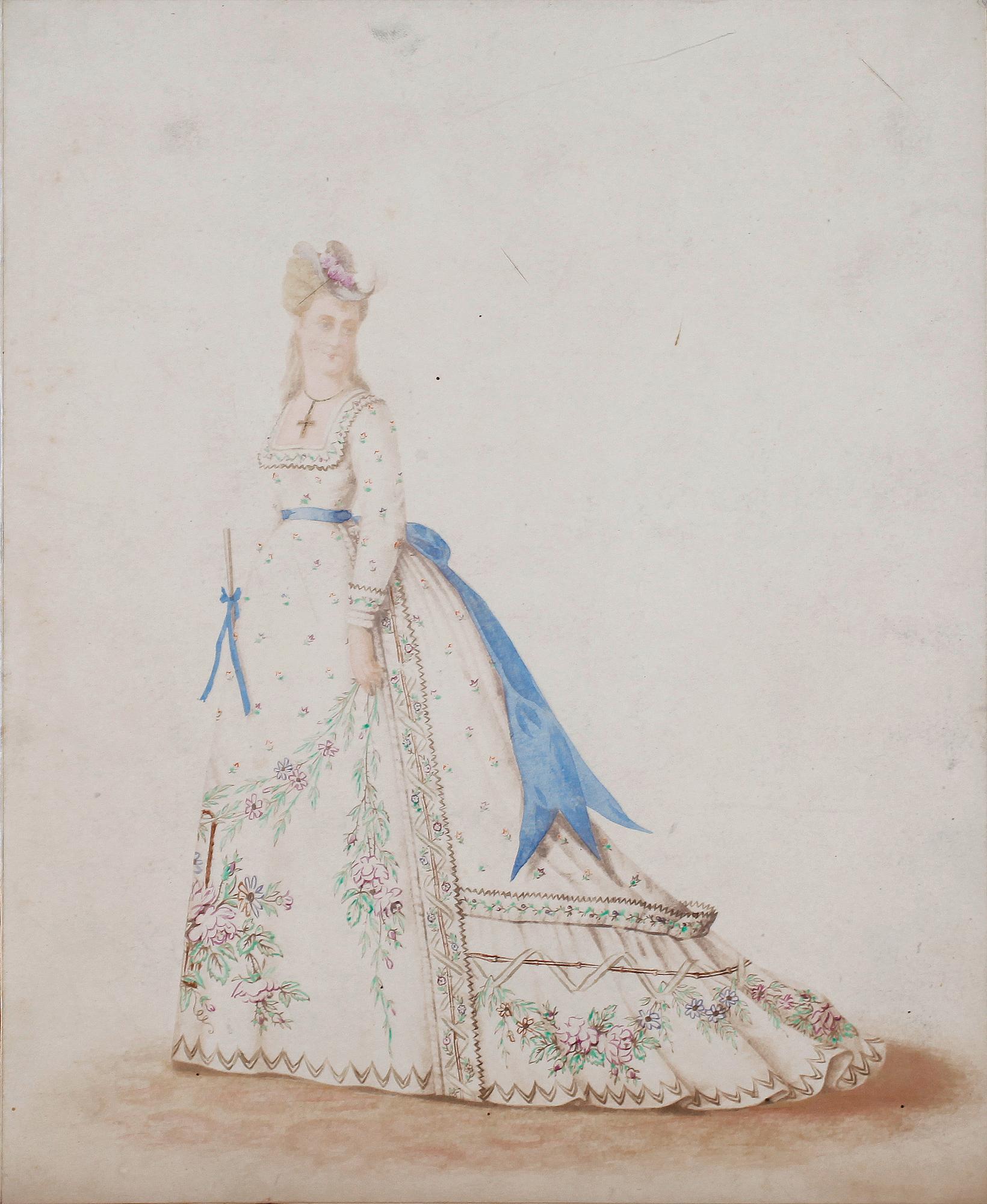 MODEPLANSCHER, 14 st, bla Ernest Leduc, 21 rue des Acacias, Montmartre, Paris 1800-talets andra hälft.