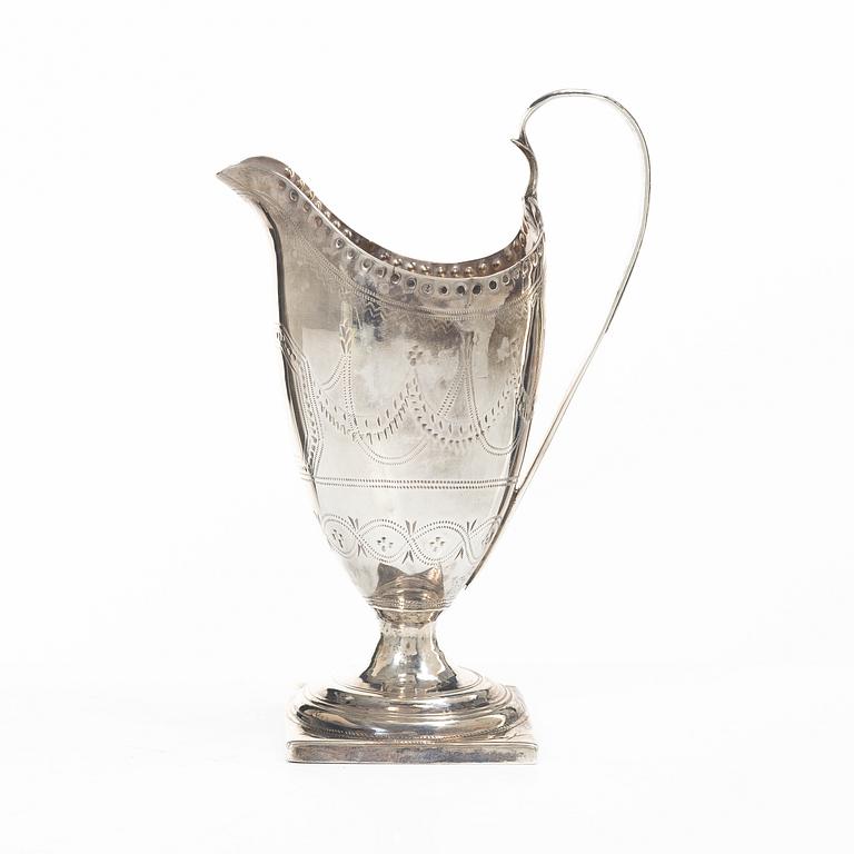 Gräddkanna, silver, London, England, 1791.