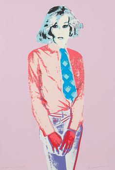 Kari Riipinen, serigrafi, signerad och daterad-90. Märkt H.C 14/20.