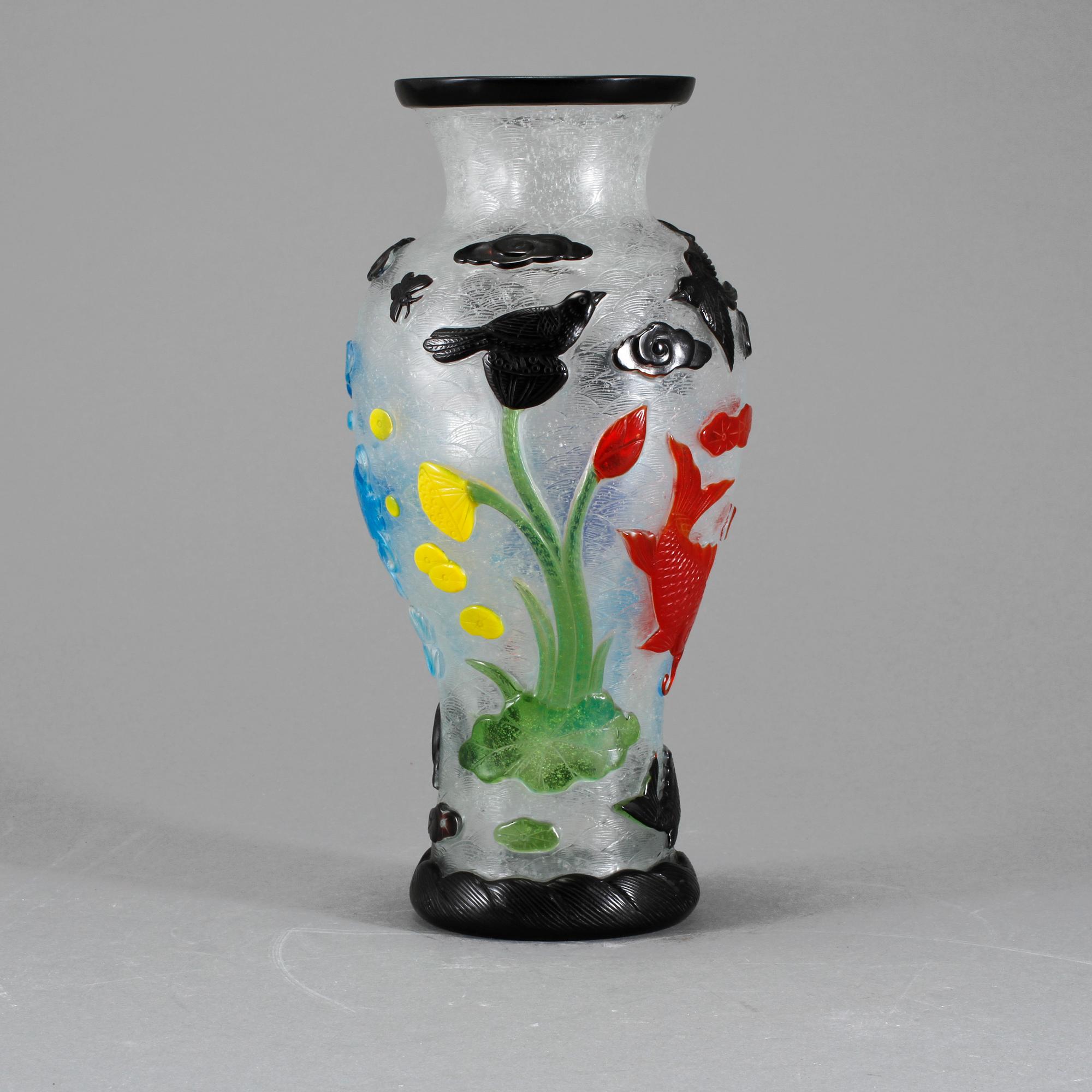 VAS, pekingglas, Kina, modern tillverkning.