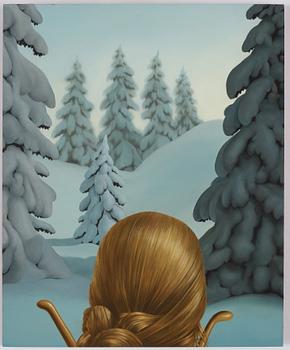 Patrik Andiné, oil on mdf, signed and dated 2009 verso.