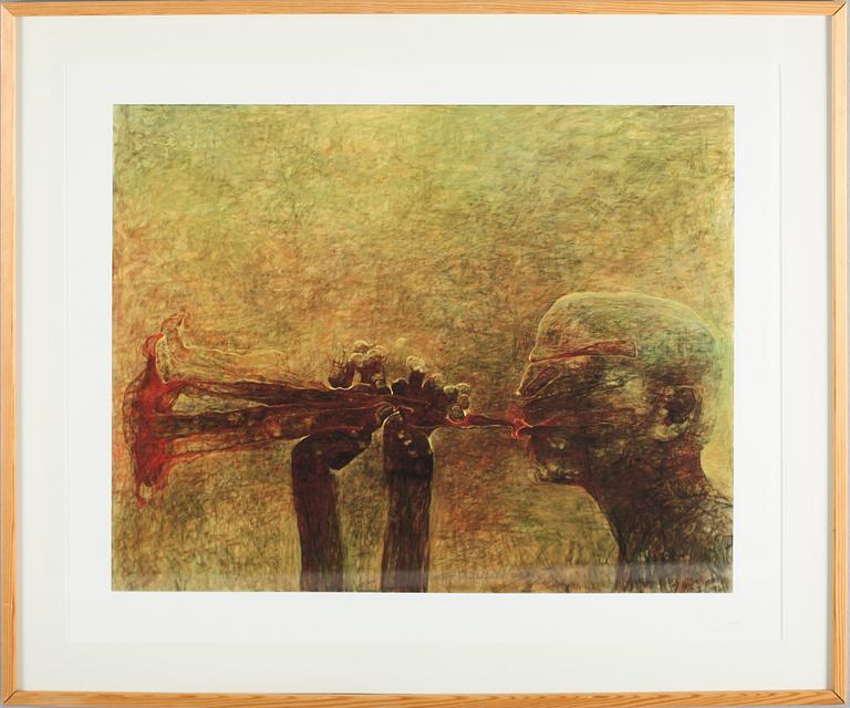 ZDZISLAW BEKSINSKI, silkscreentryck, signerad, numrerad 50/74.
