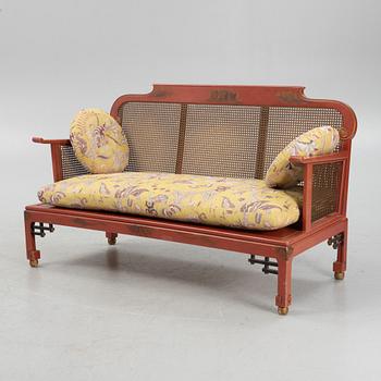 A Swedish Grace sofa, armchair and coffee table, Herbert Anderssons Möbelverkstäder, 1920's.
