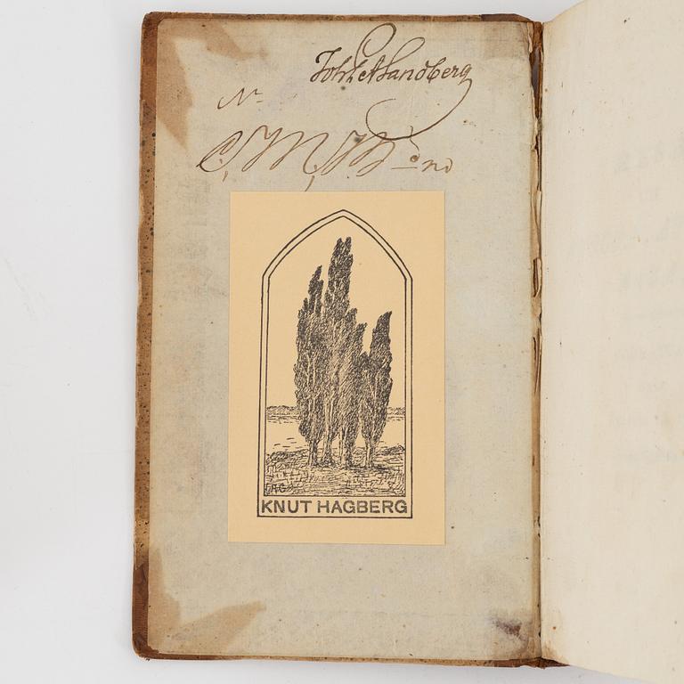 Books, four volumes,  Carl Peter Thunberg, Resa uti Europa, Africa, Asia 1770-1779. I-IV.