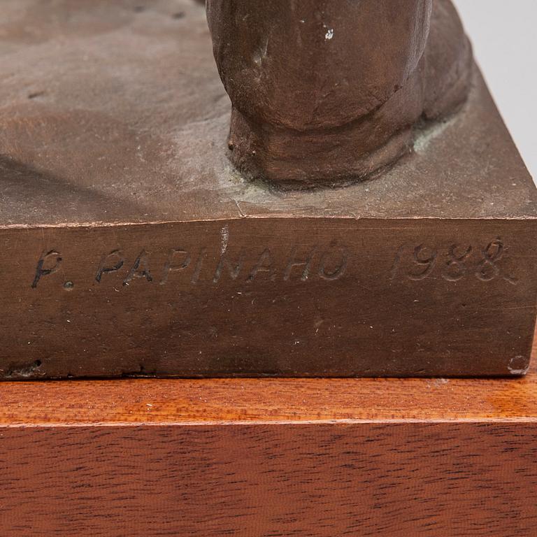 PENTTI PAPINAHO, skulptur, brons, signerad och daterad i godset 1988.