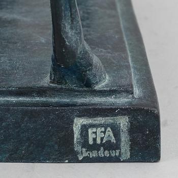 SKULPTUR, patinerad brons, FFA Fondeur, sent 1900-tal.