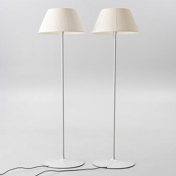 Philippe Starck, a pair of 'Romeo Soft' floor lamps, Flos, Italy.