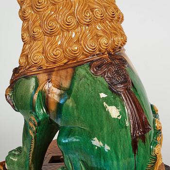 A pair of large buddhist lions, early 20th Century.