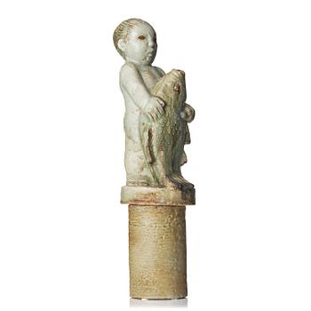 119. skulptur, två delar, stengods, Arabia, Finland, 1940-tal.